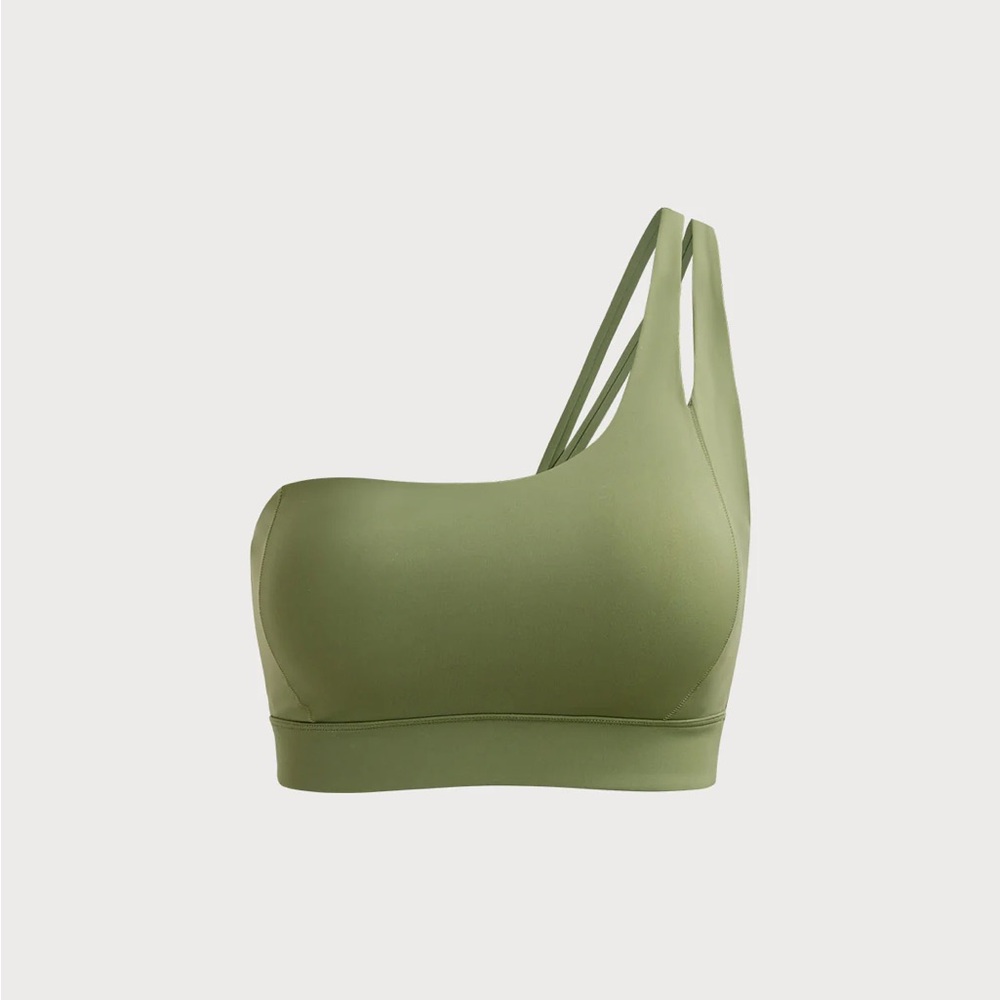 Berlook Activewear Green Ruched Cutout Sports Bra - Picture 5 of 9